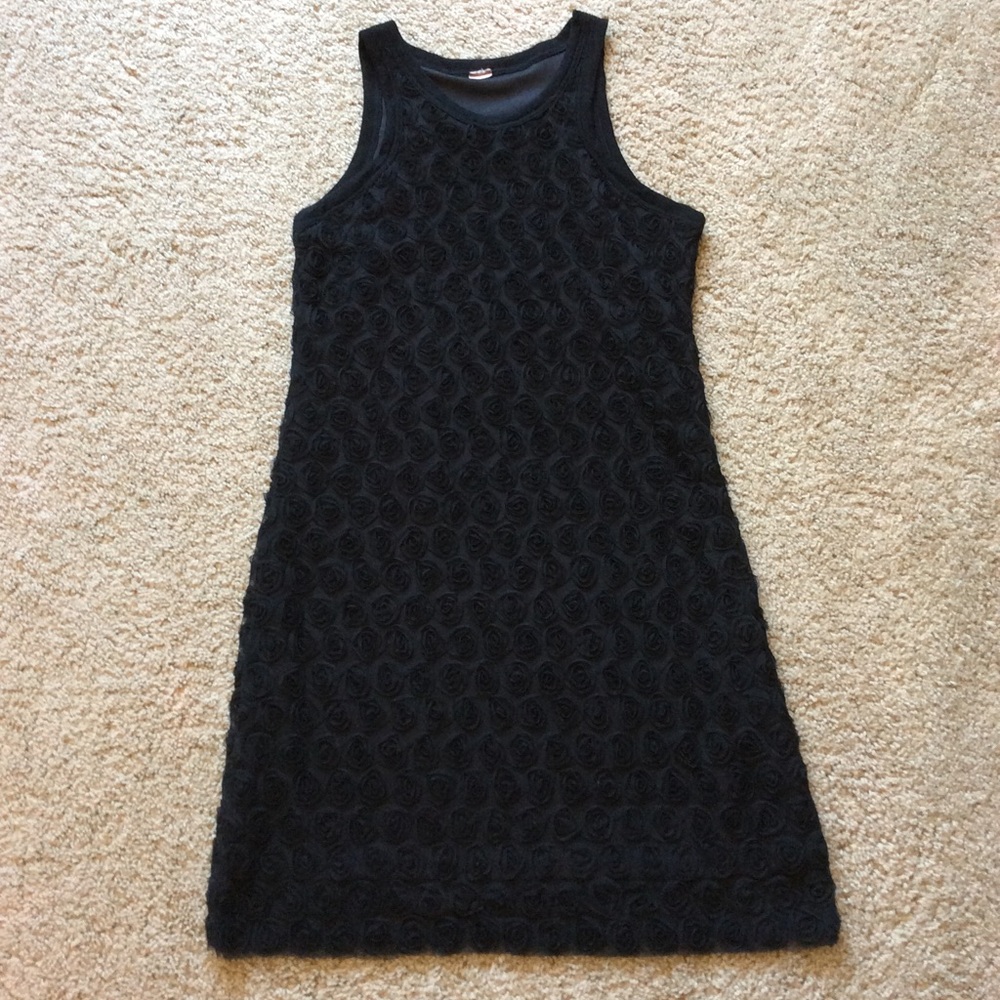 Little Black Dress with roses